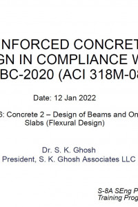 Cover Image of the 7. Concrete 02- Design of Beams and One-Way Slabs (Flexural Design)